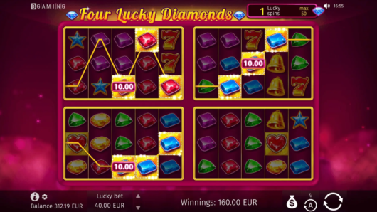 Four Lucky Diamonds