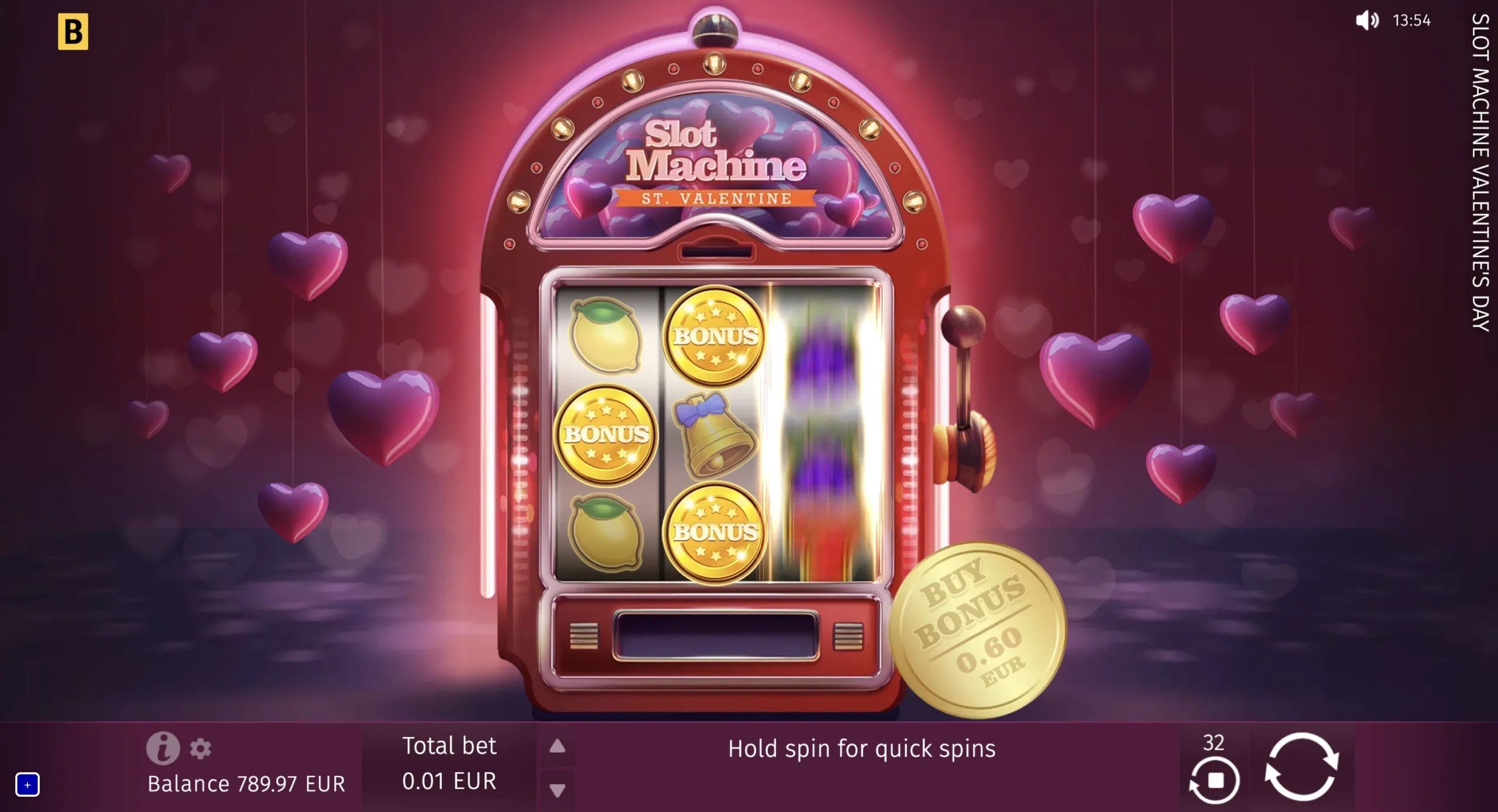 Slot Machine St.Valentine