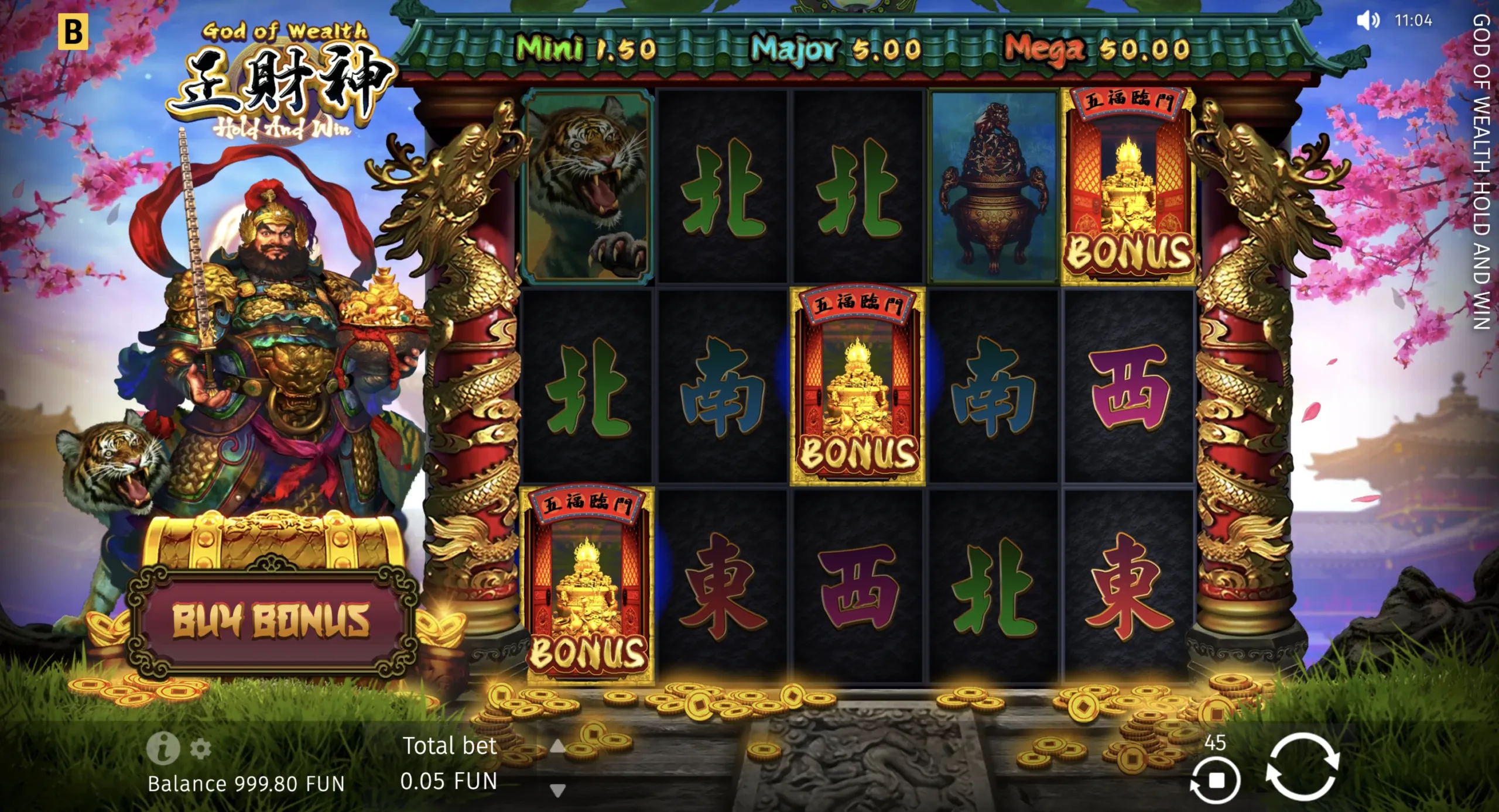 God of Wealth Hold And Win