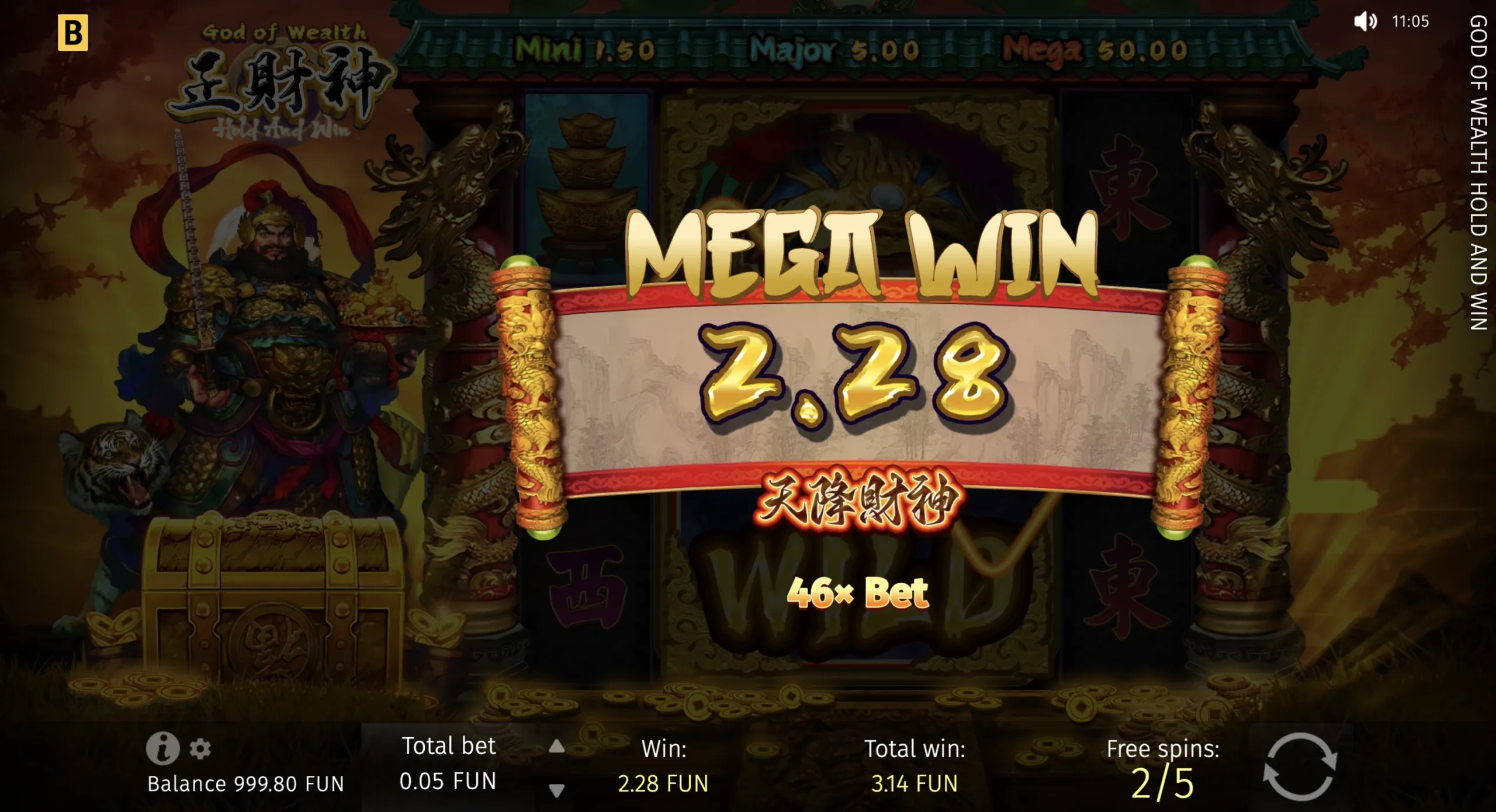 God of Wealth Hold And Win
