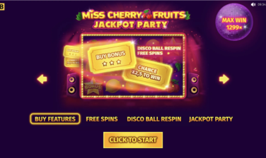 Miss Cherry Fruits Jackpot Party