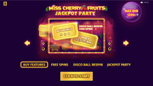 Miss Cherry Fruits Jackpot Party