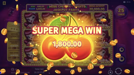 Miss Cherry Fruits Jackpot Party