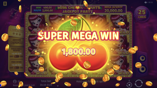 Miss Cherry Fruits Jackpot Party