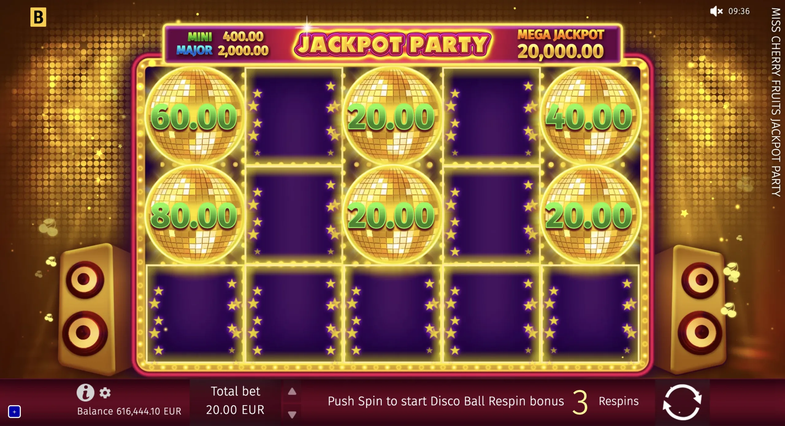 Miss Cherry Fruits Jackpot Party