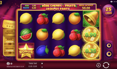 Miss Cherry Fruits Jackpot Party