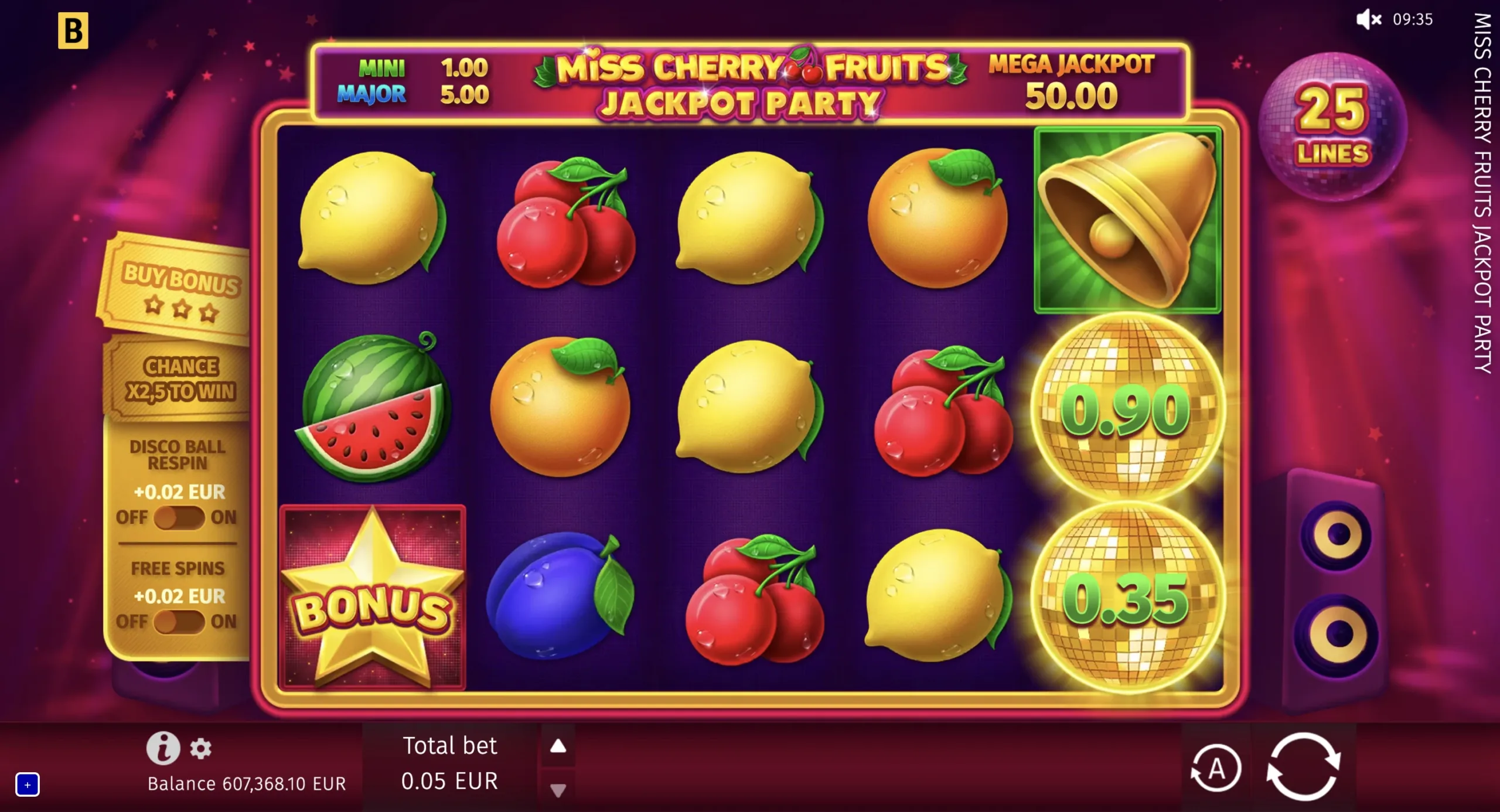 Miss Cherry Fruits Jackpot Party