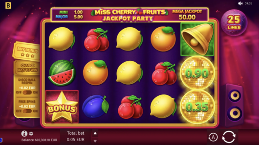Miss Cherry Fruits Jackpot Party