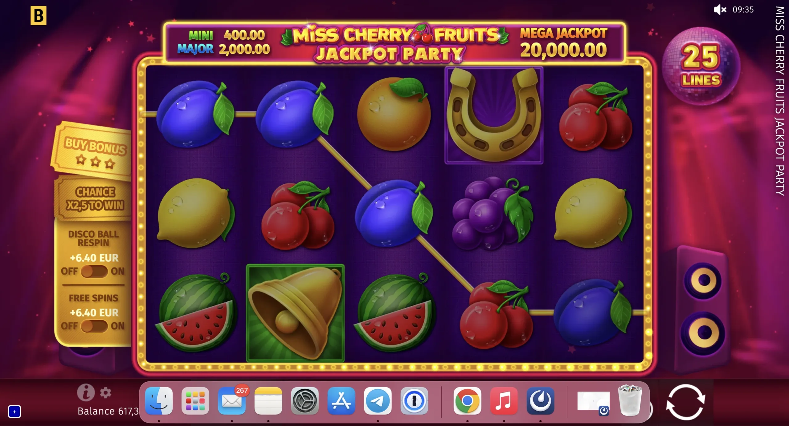 Miss Cherry Fruits Jackpot Party