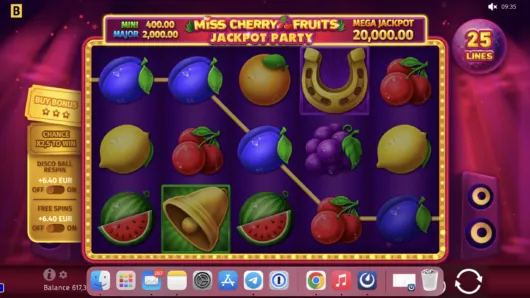 Miss Cherry Fruits Jackpot Party