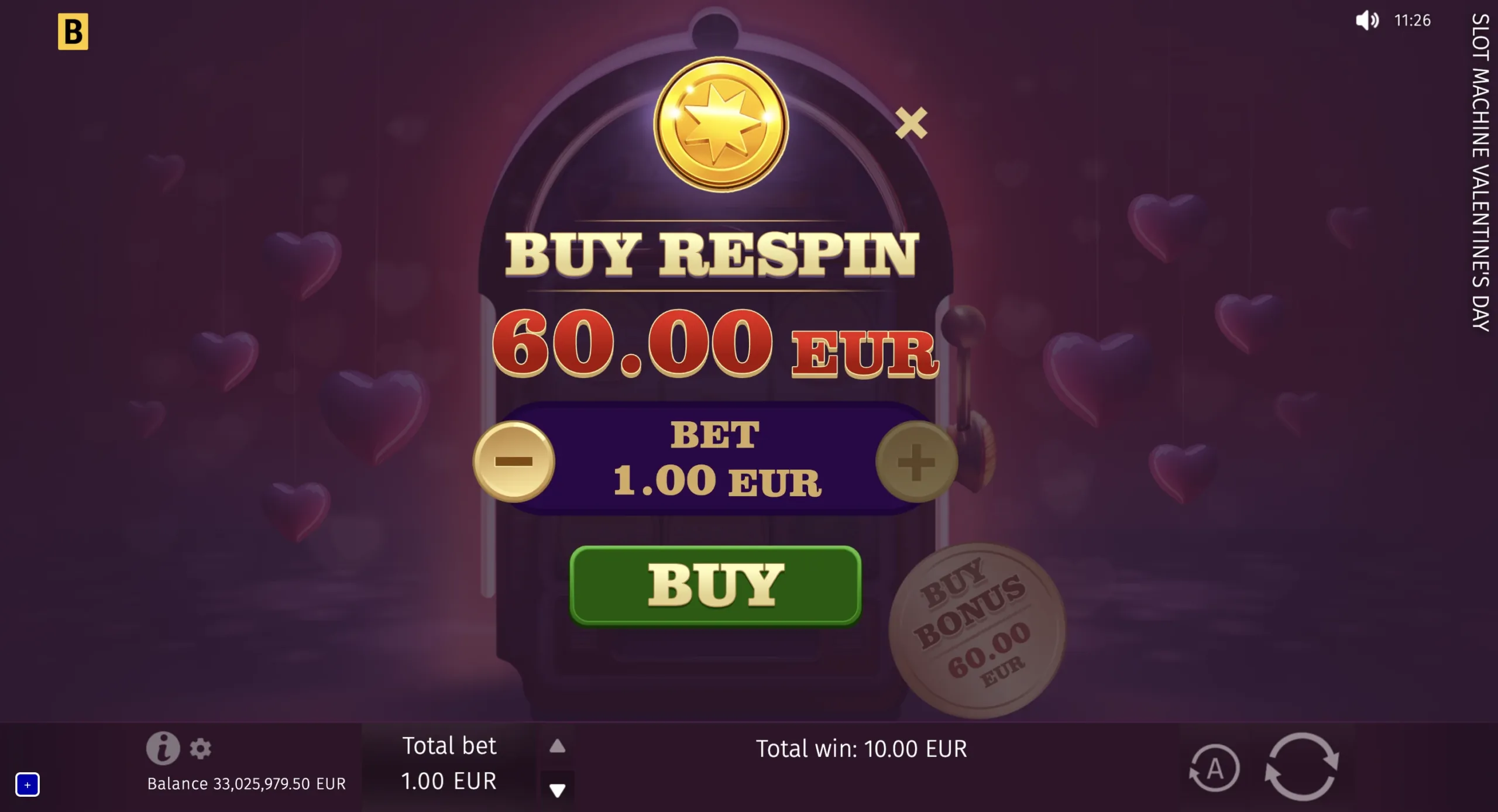 Slot Machine St.Valentine
