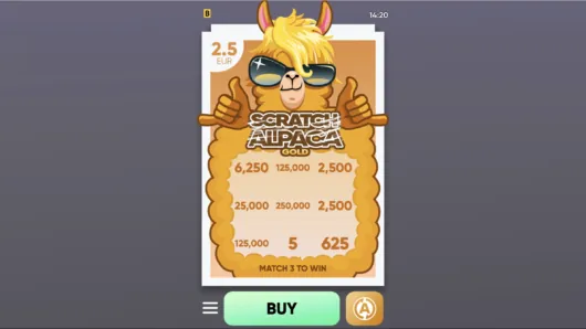 Scratch Alpaca Gold
