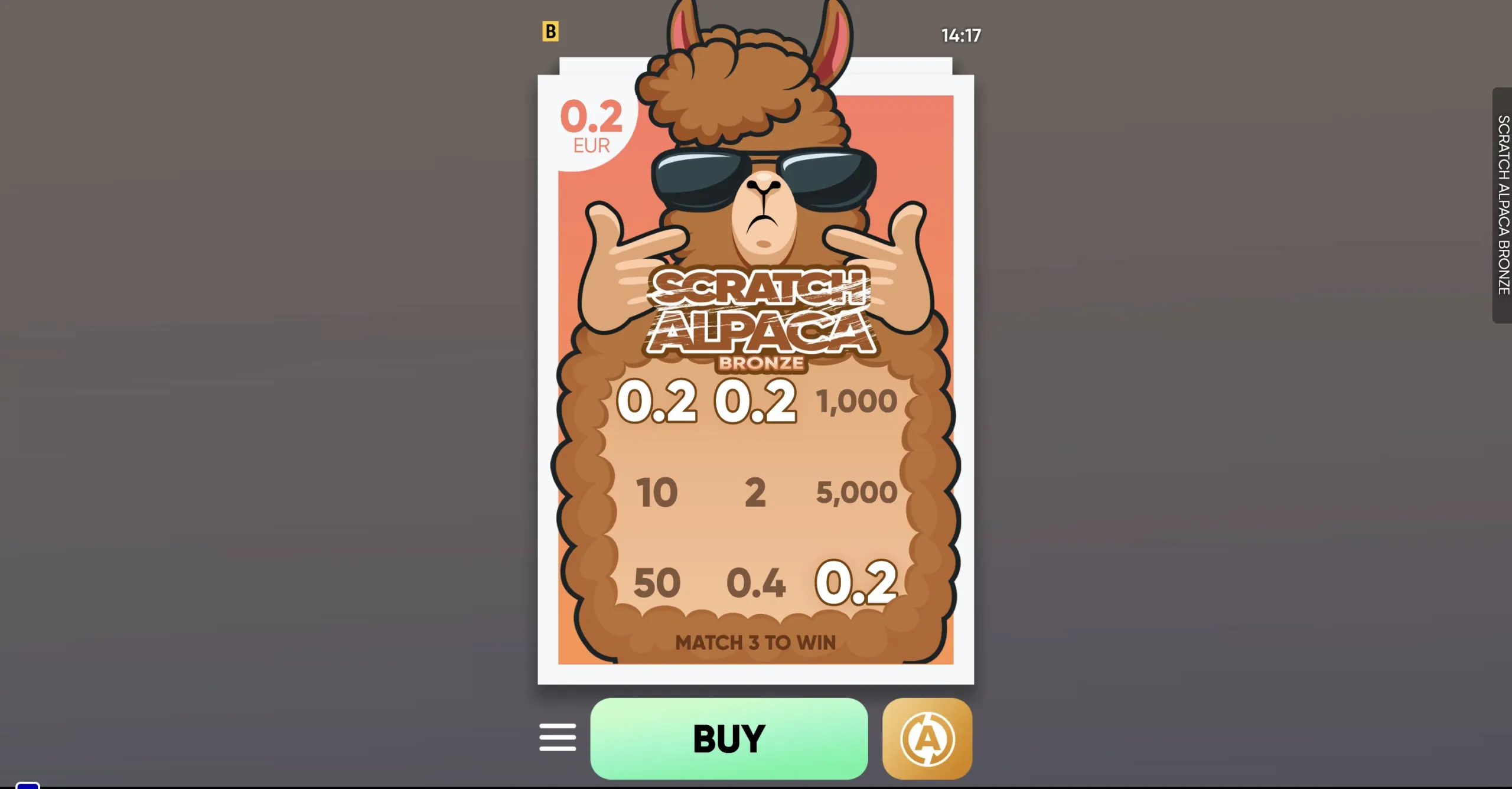 Scratch Alpaca Bronze