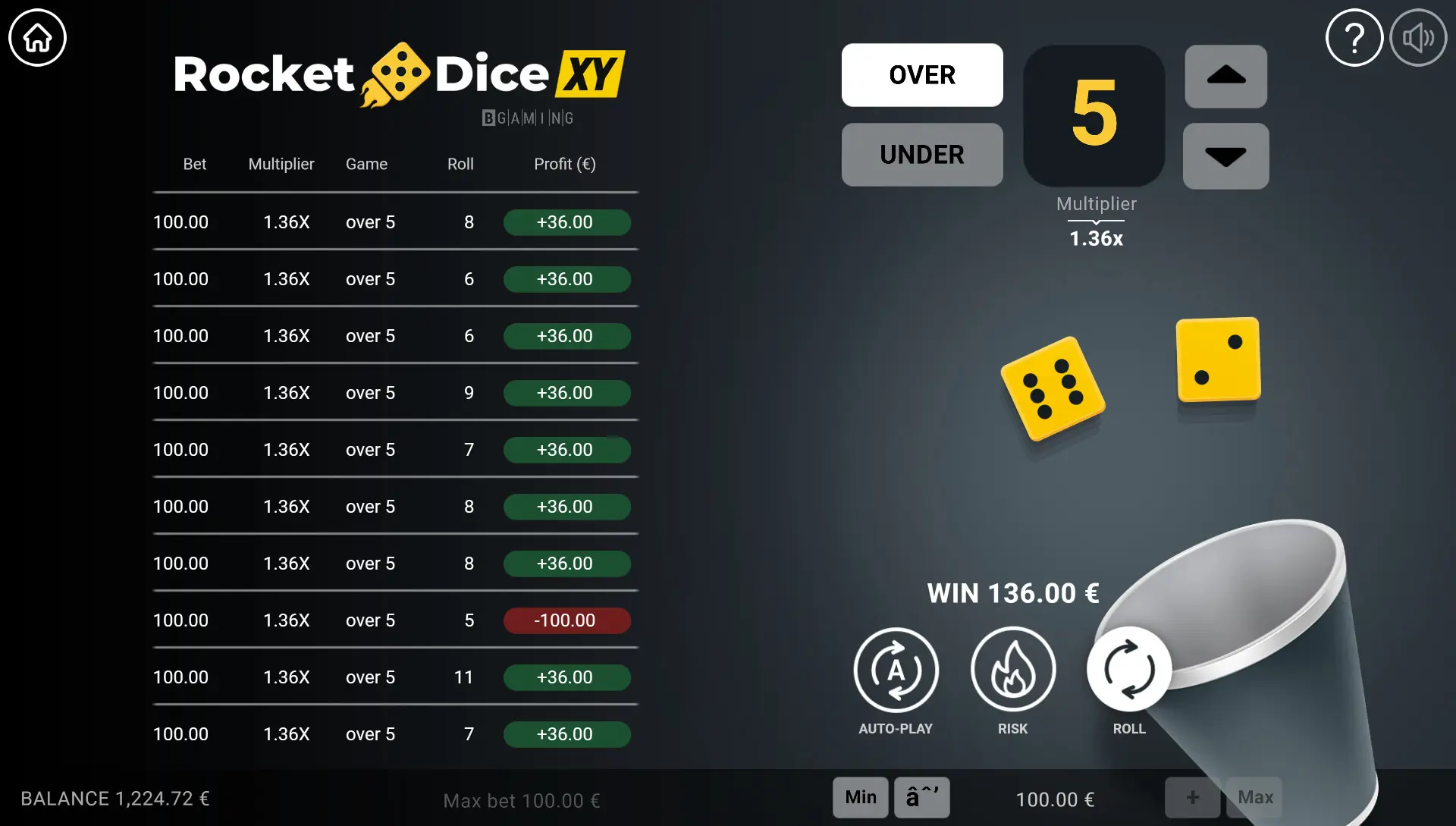 Rocket Dice XY