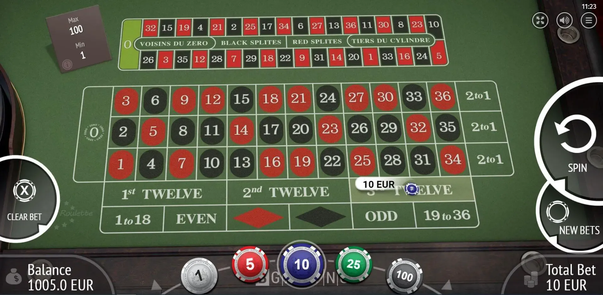 European Roulette