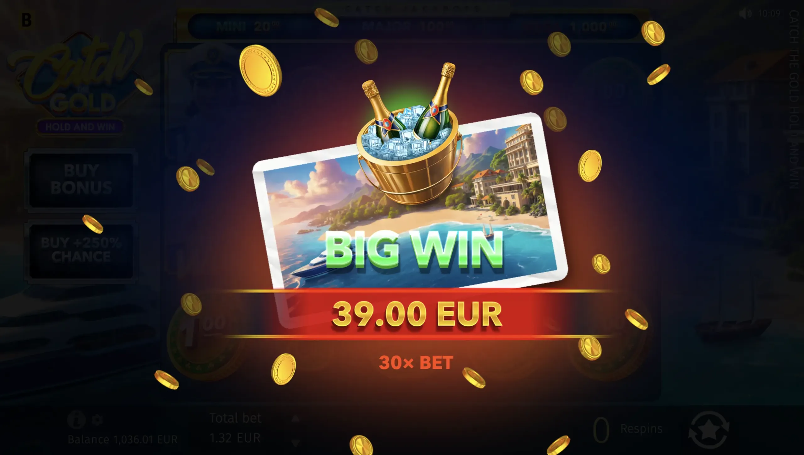 Catch the Gold Hold and Win