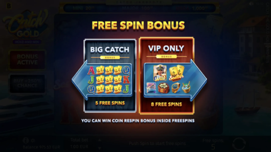 Catch the Gold Hold and Win