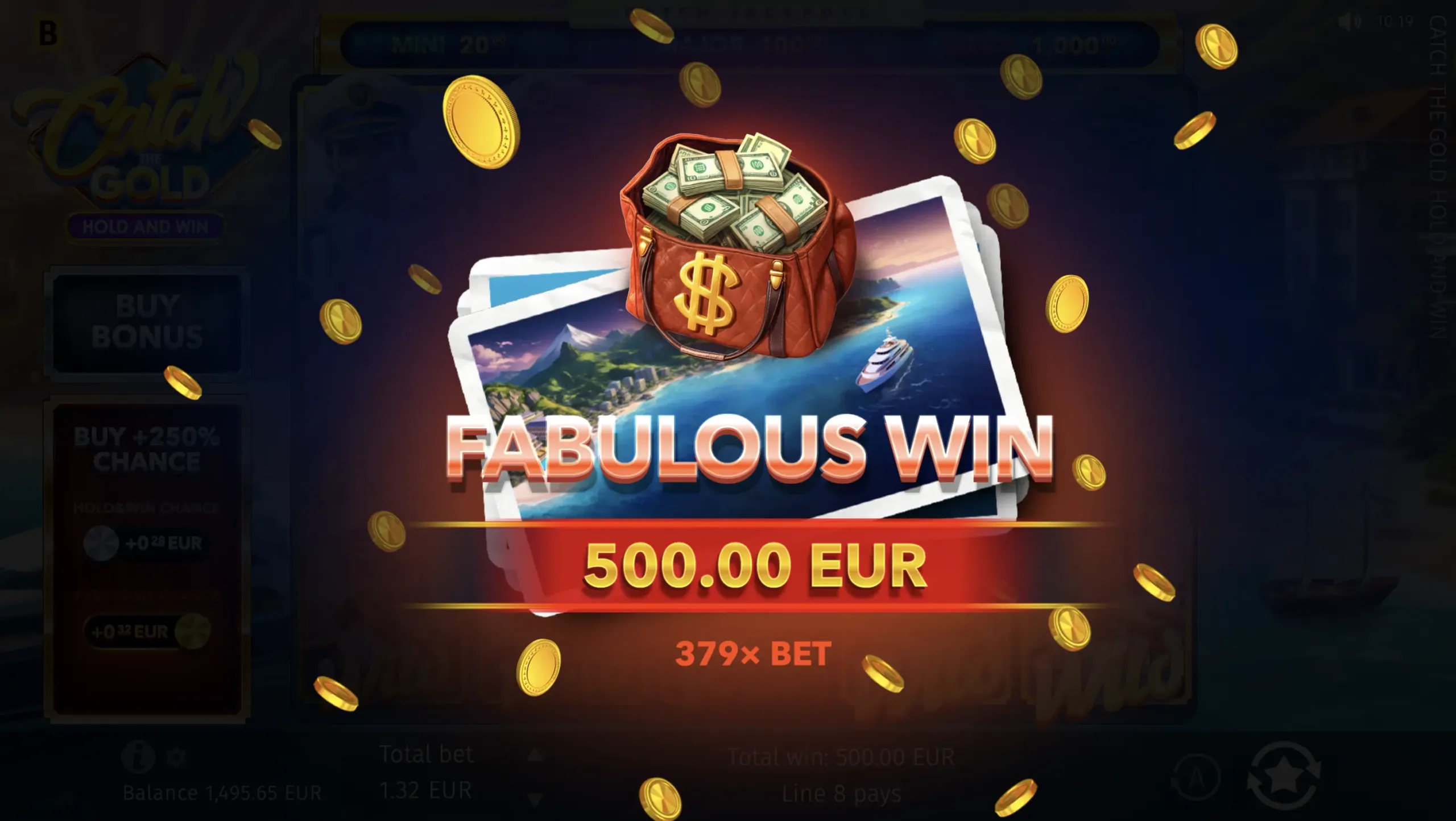 Catch the Gold Hold and Win
