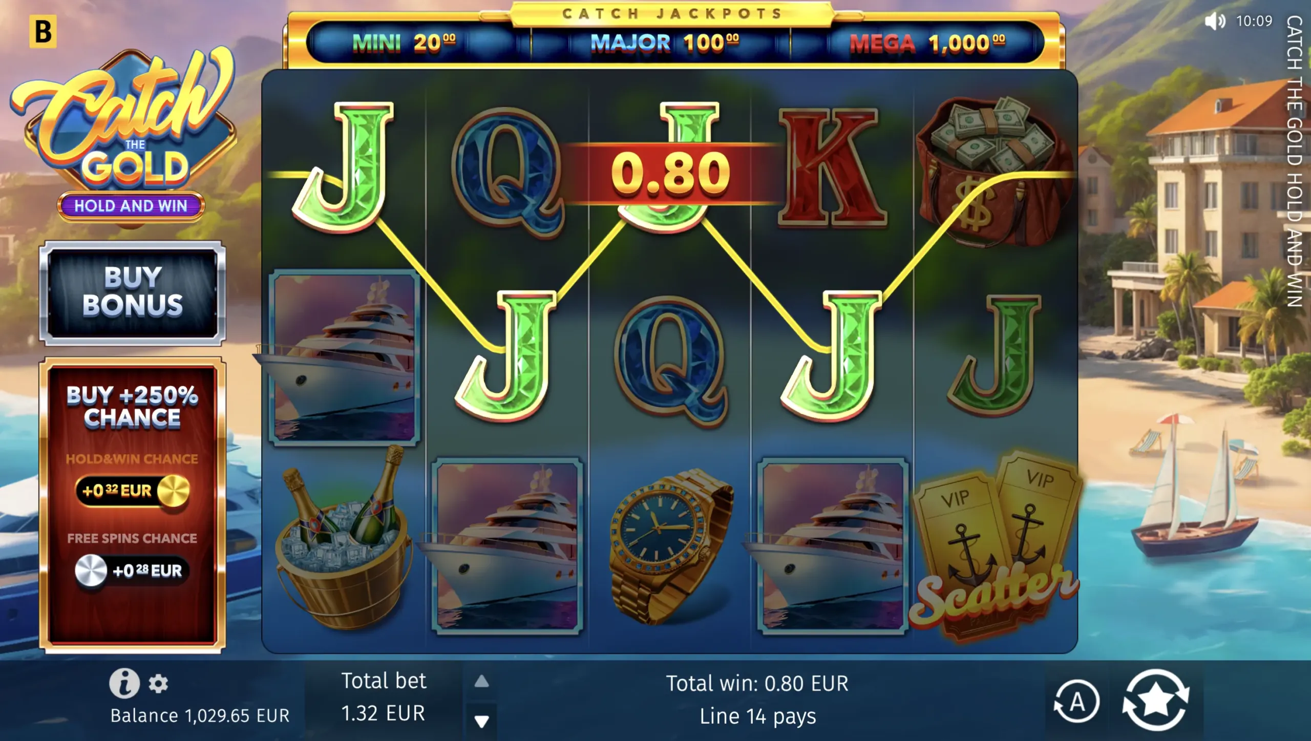 Catch the Gold Hold and Win