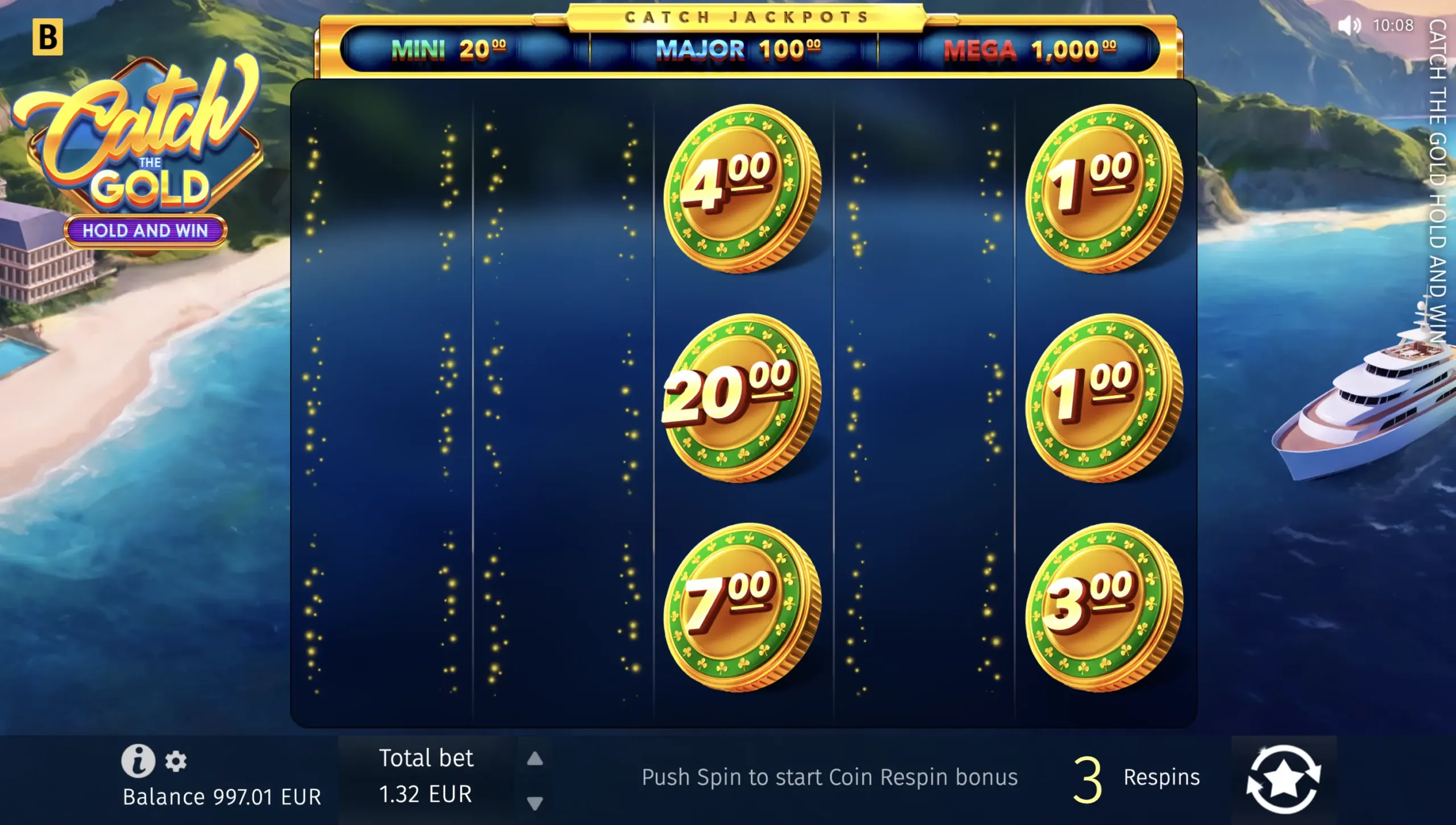 Catch the Gold Hold and Win