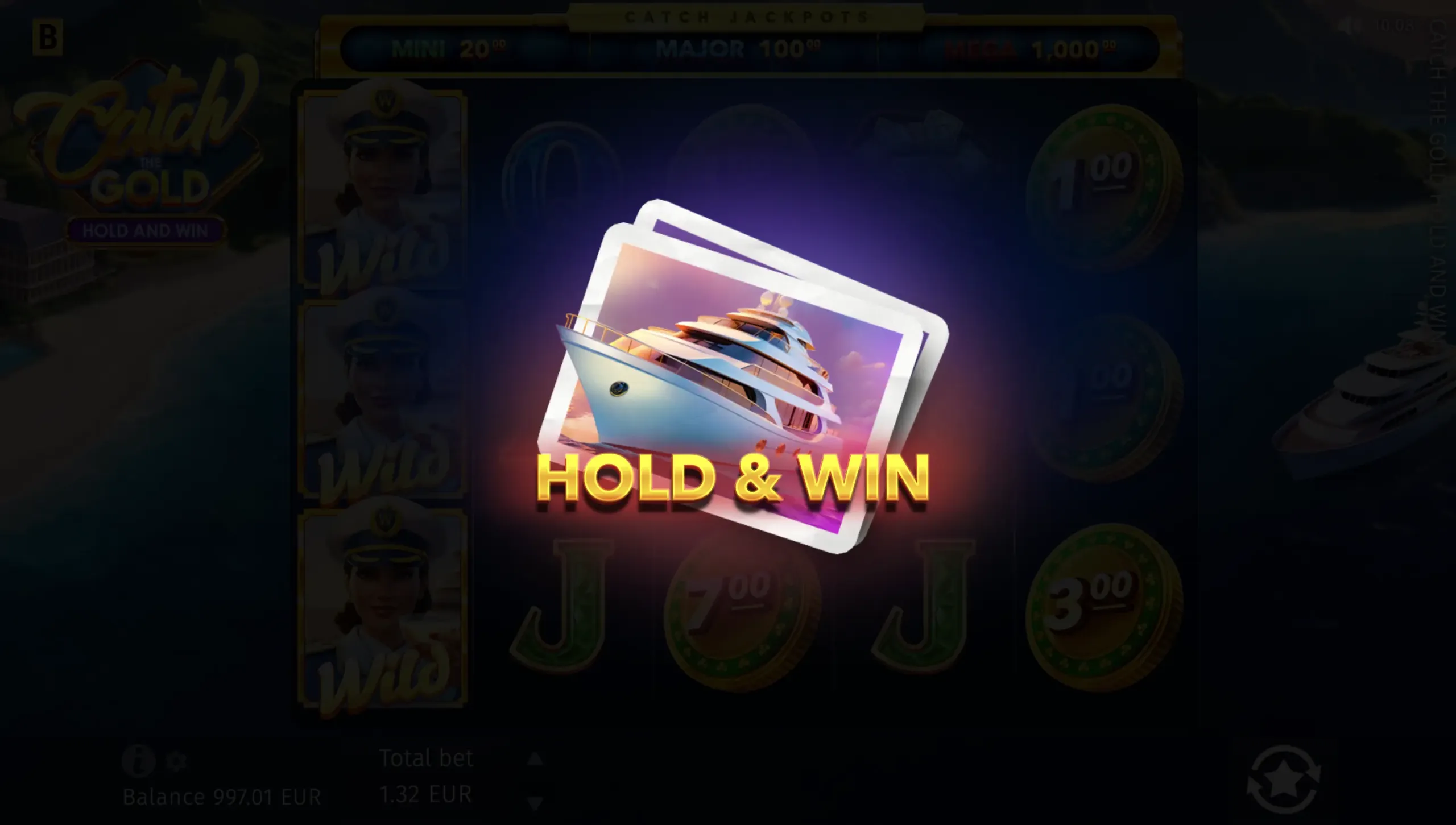Catch the Gold Hold and Win