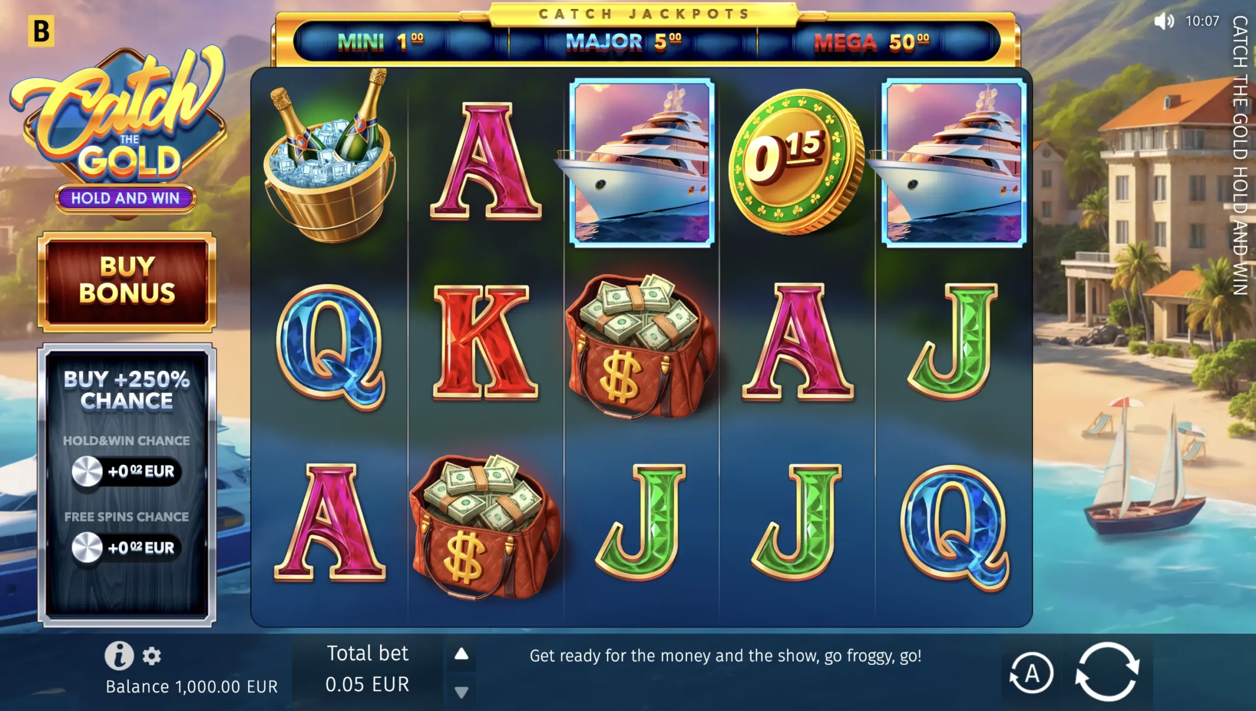 Catch the Gold Hold and Win