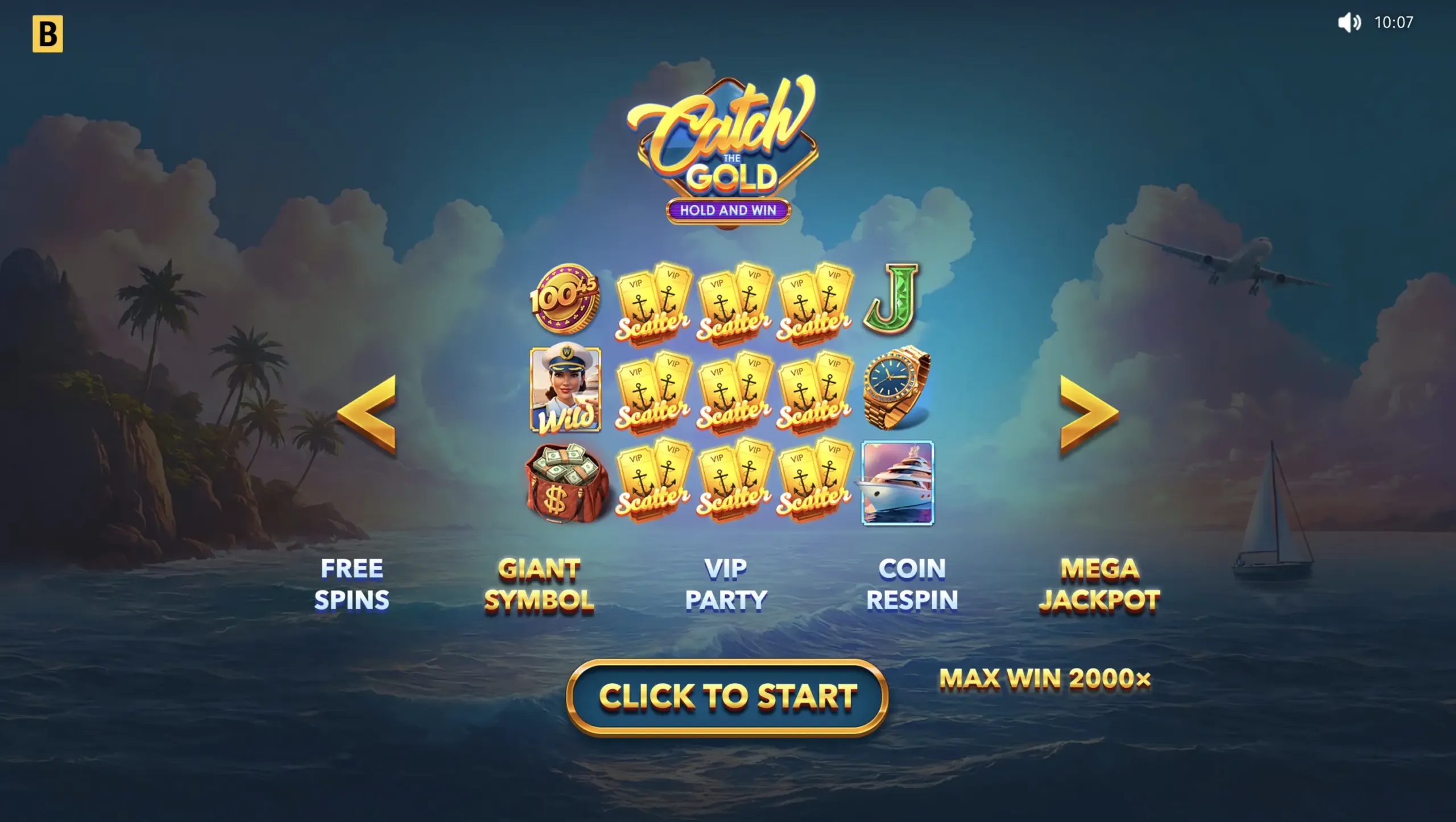 Catch the Gold Hold and Win