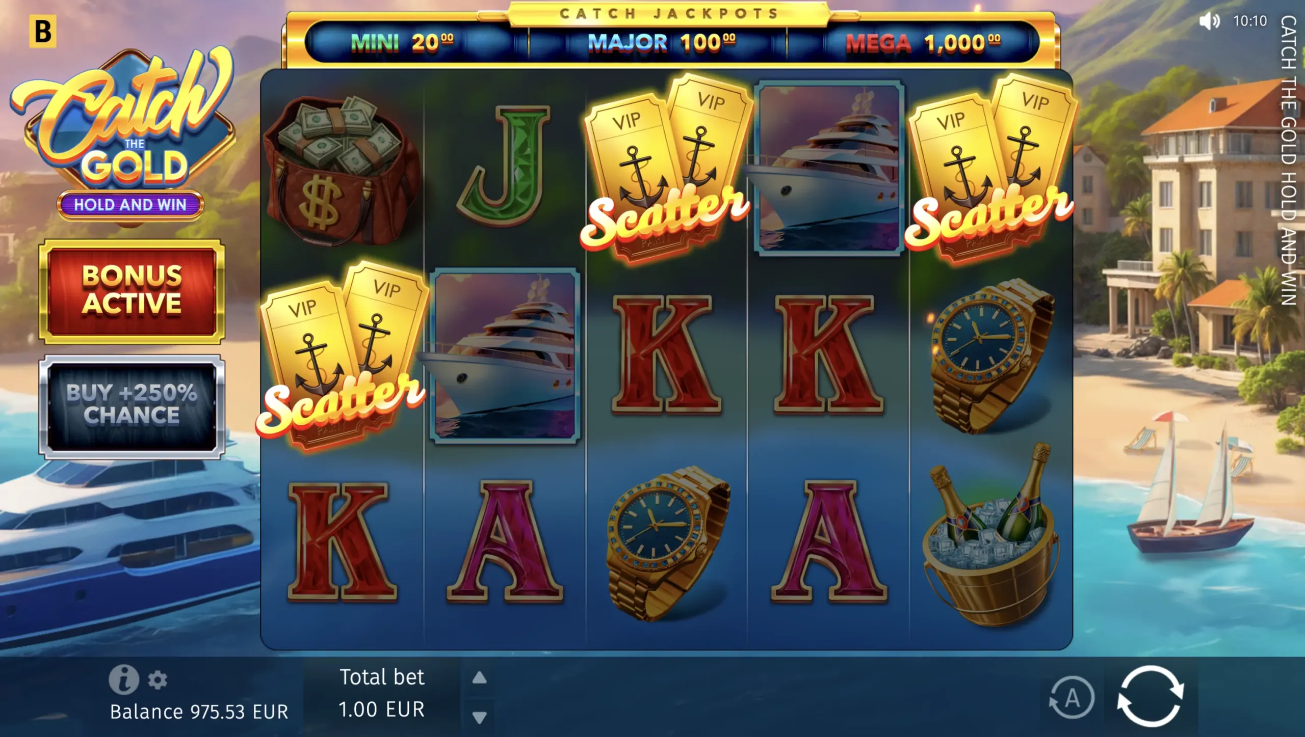 Catch the Gold Hold and Win