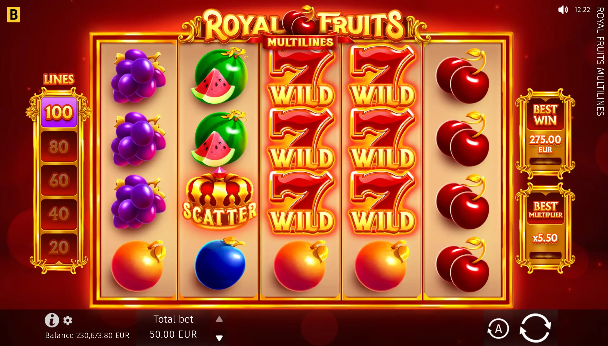Royal Fruits MultiLines