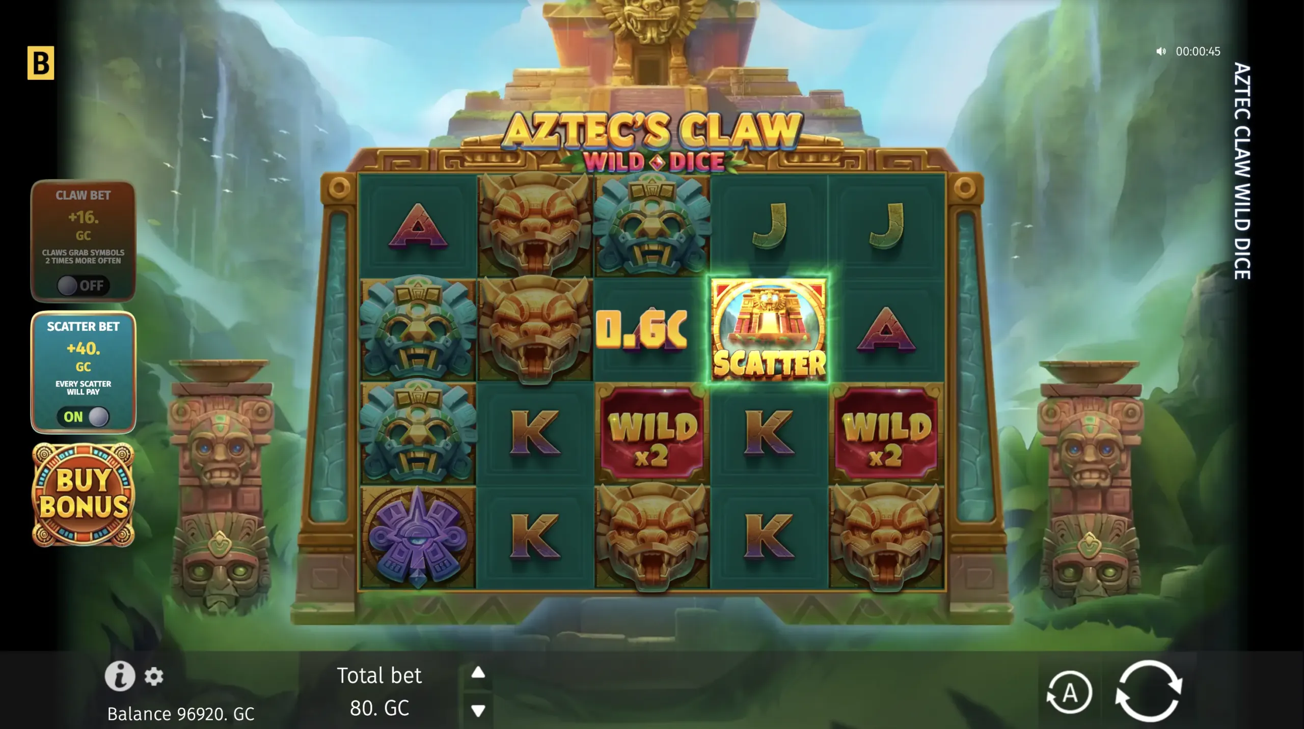 Aztec’s Claw Wild Dice
