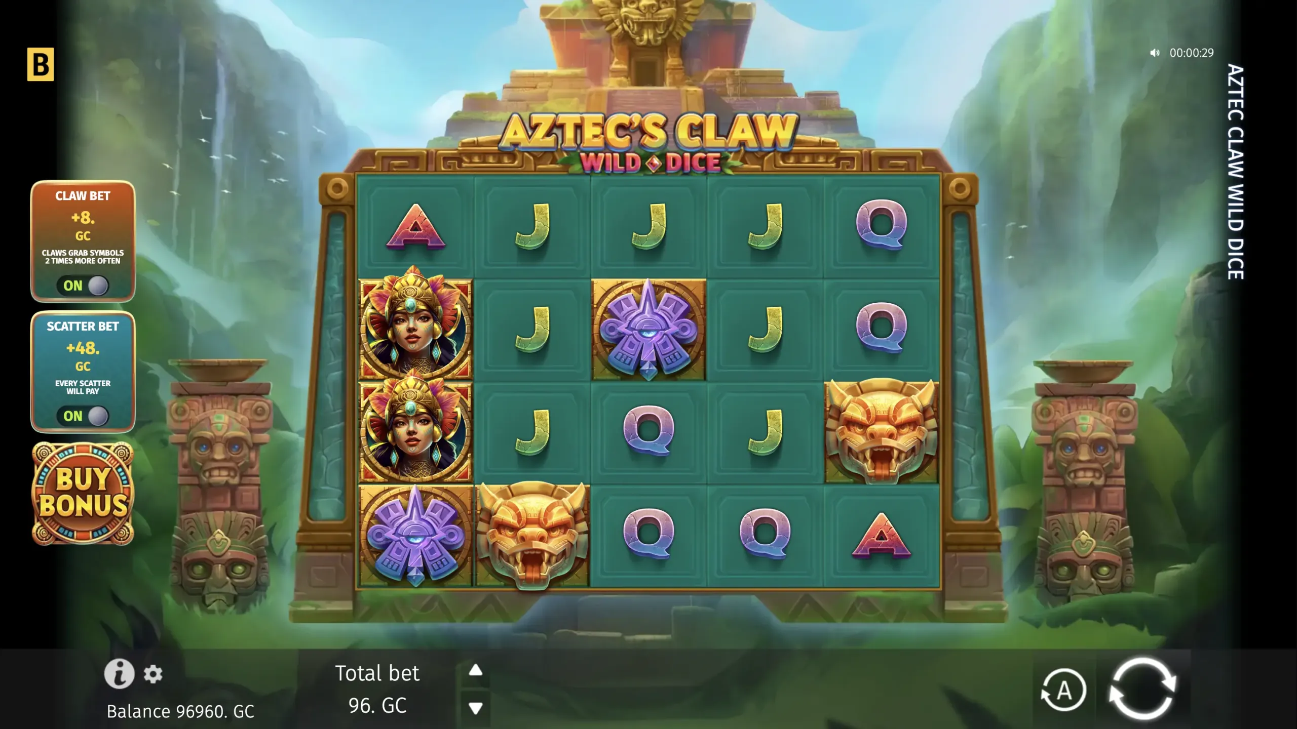 Aztec’s Claw Wild Dice