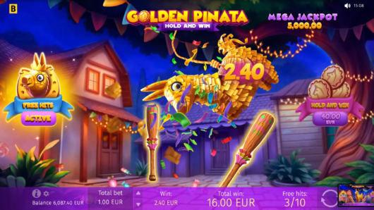 Golden Pinata Hold and Win