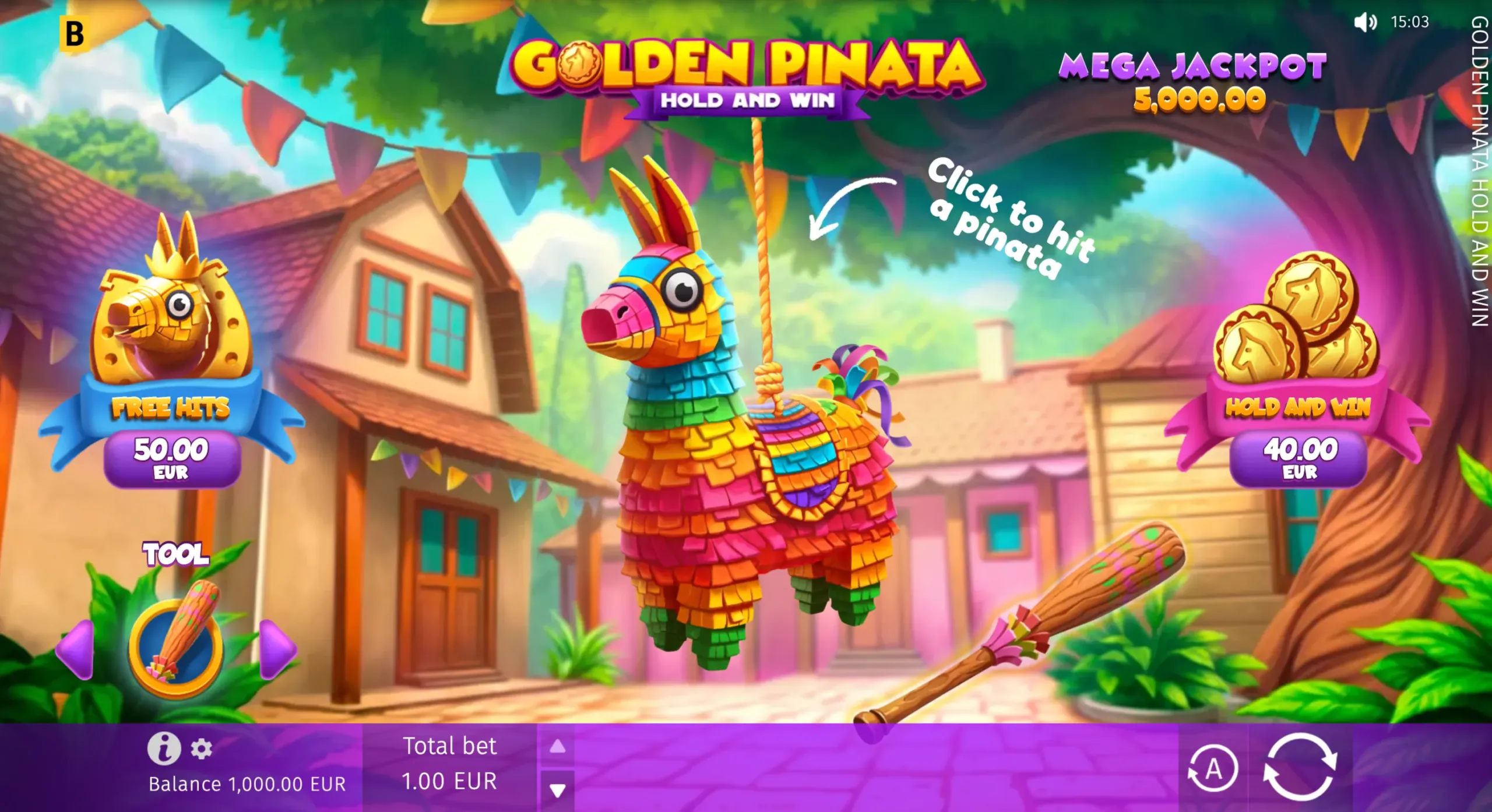 Golden Pinata Hold and Win