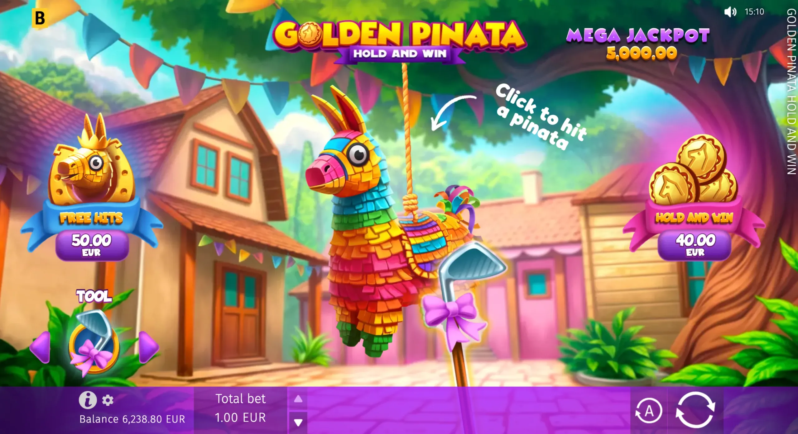 Golden Pinata Hold and Win