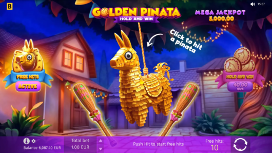 Golden Pinata Hold and Win