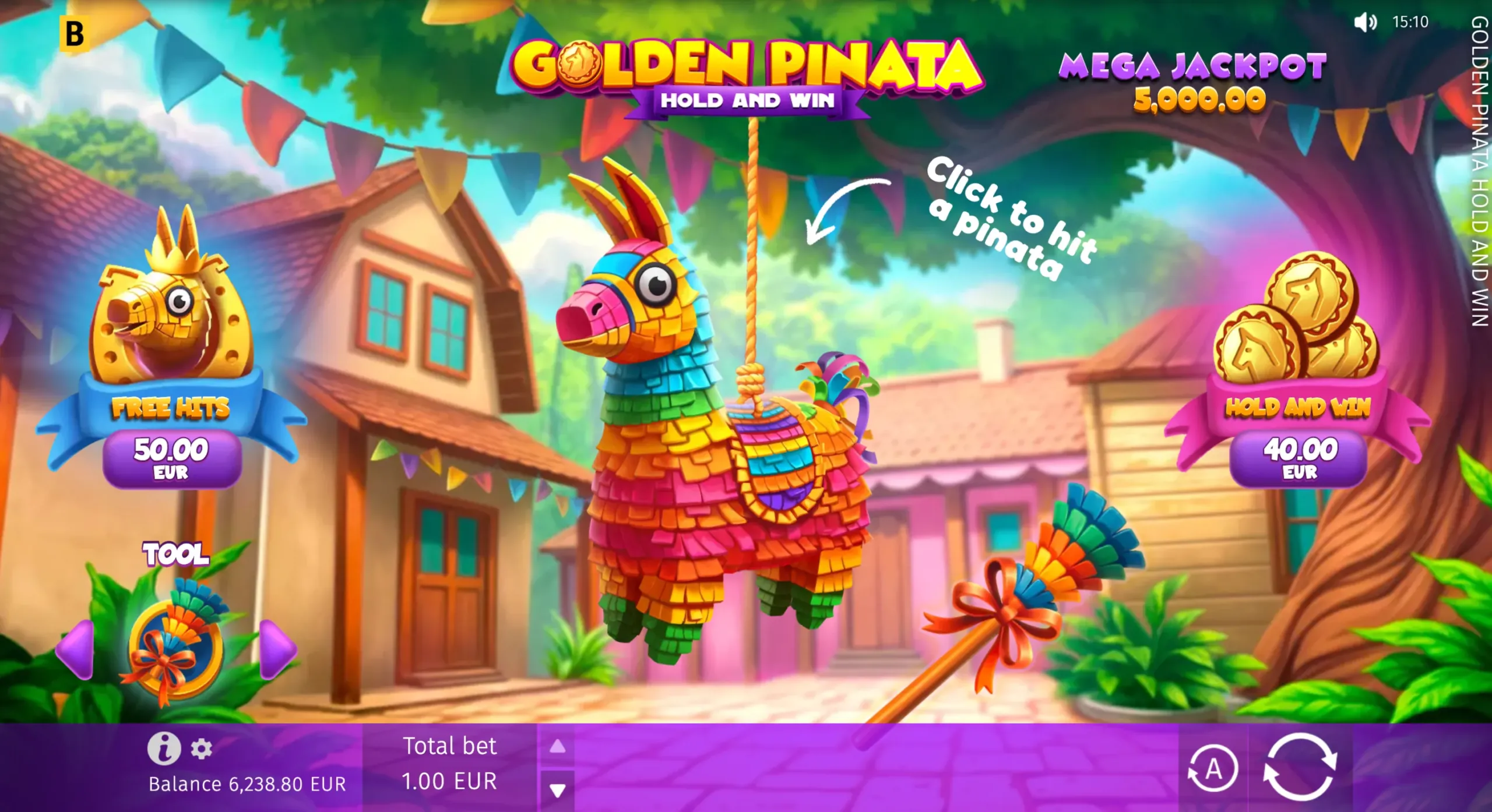 Golden Pinata Hold and Win