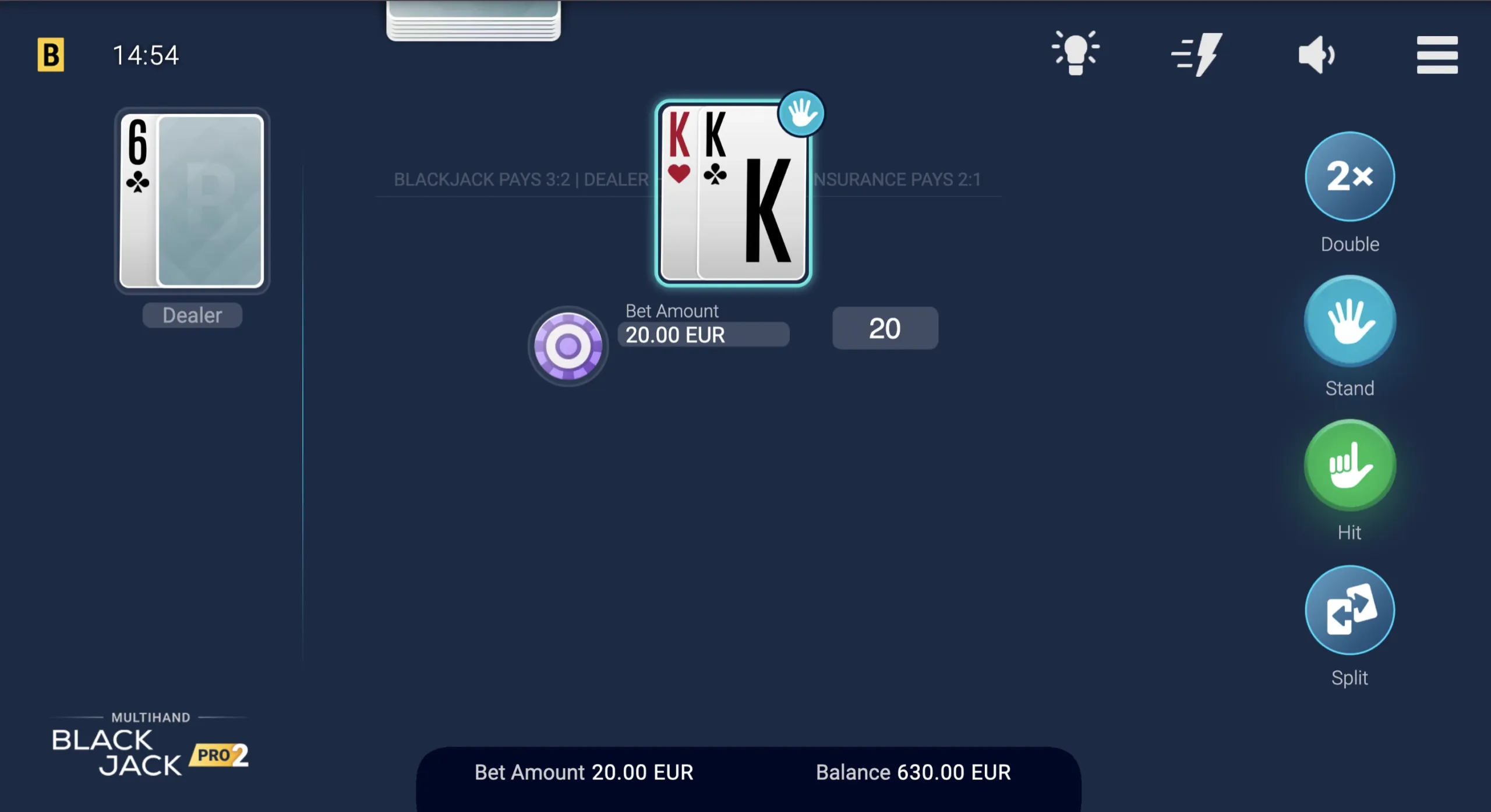 Multihand Blackjack Pro 2