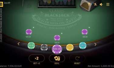 Classic Multihand Blackjack
