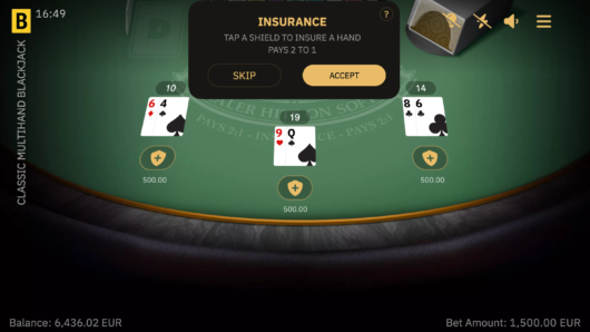 Classic Multihand Blackjack