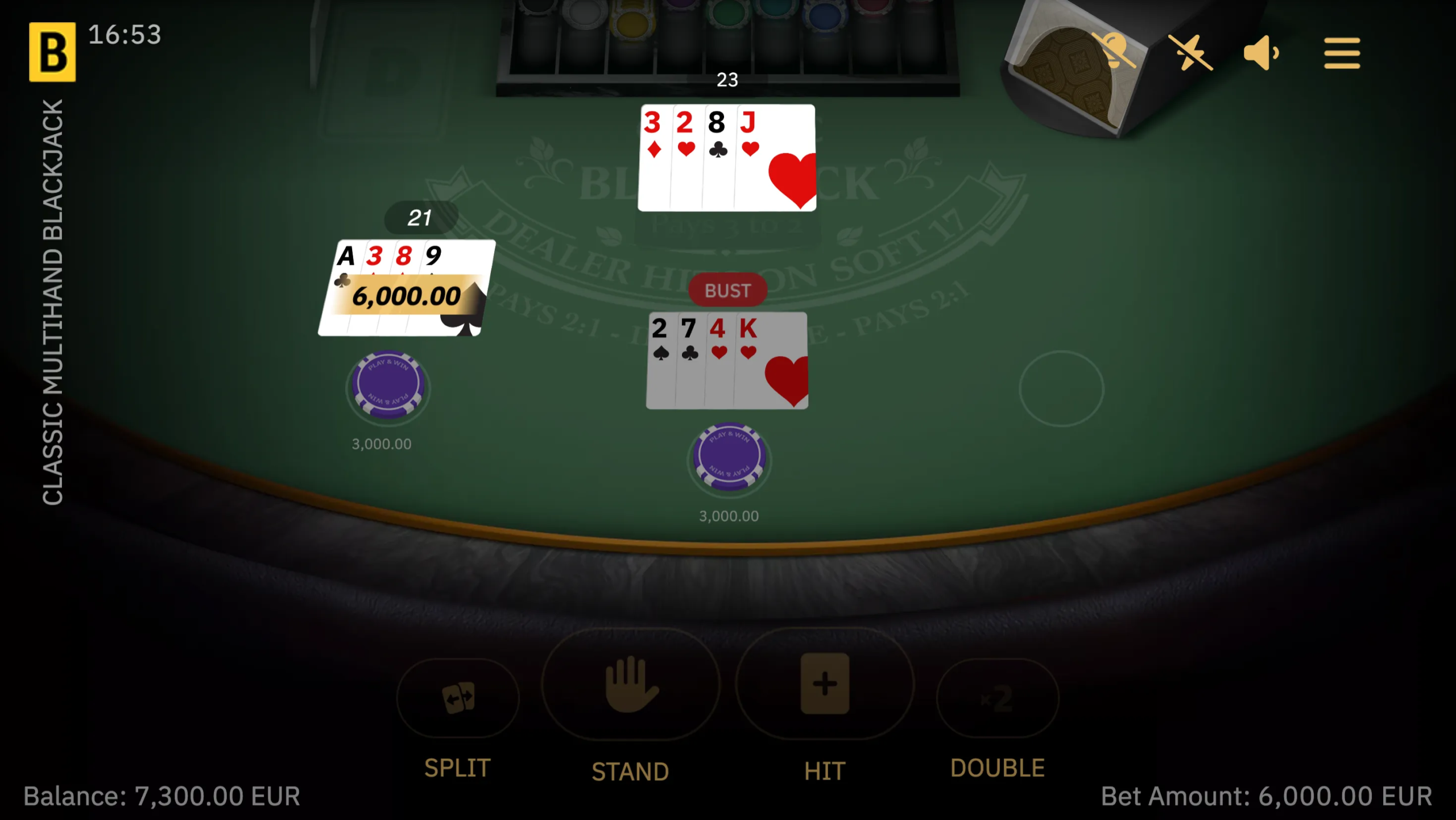 Classic Multihand Blackjack