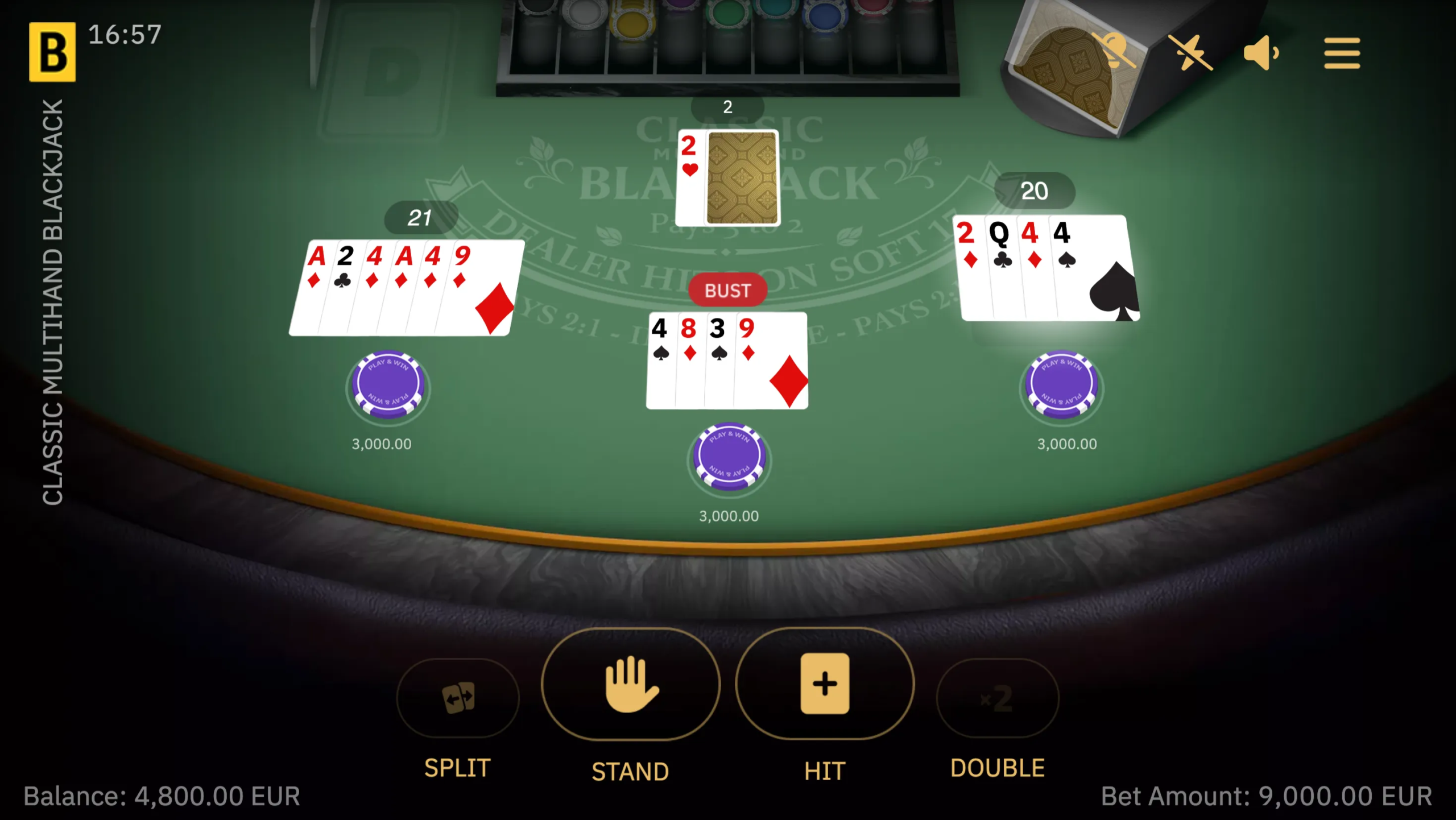Classic Multihand Blackjack