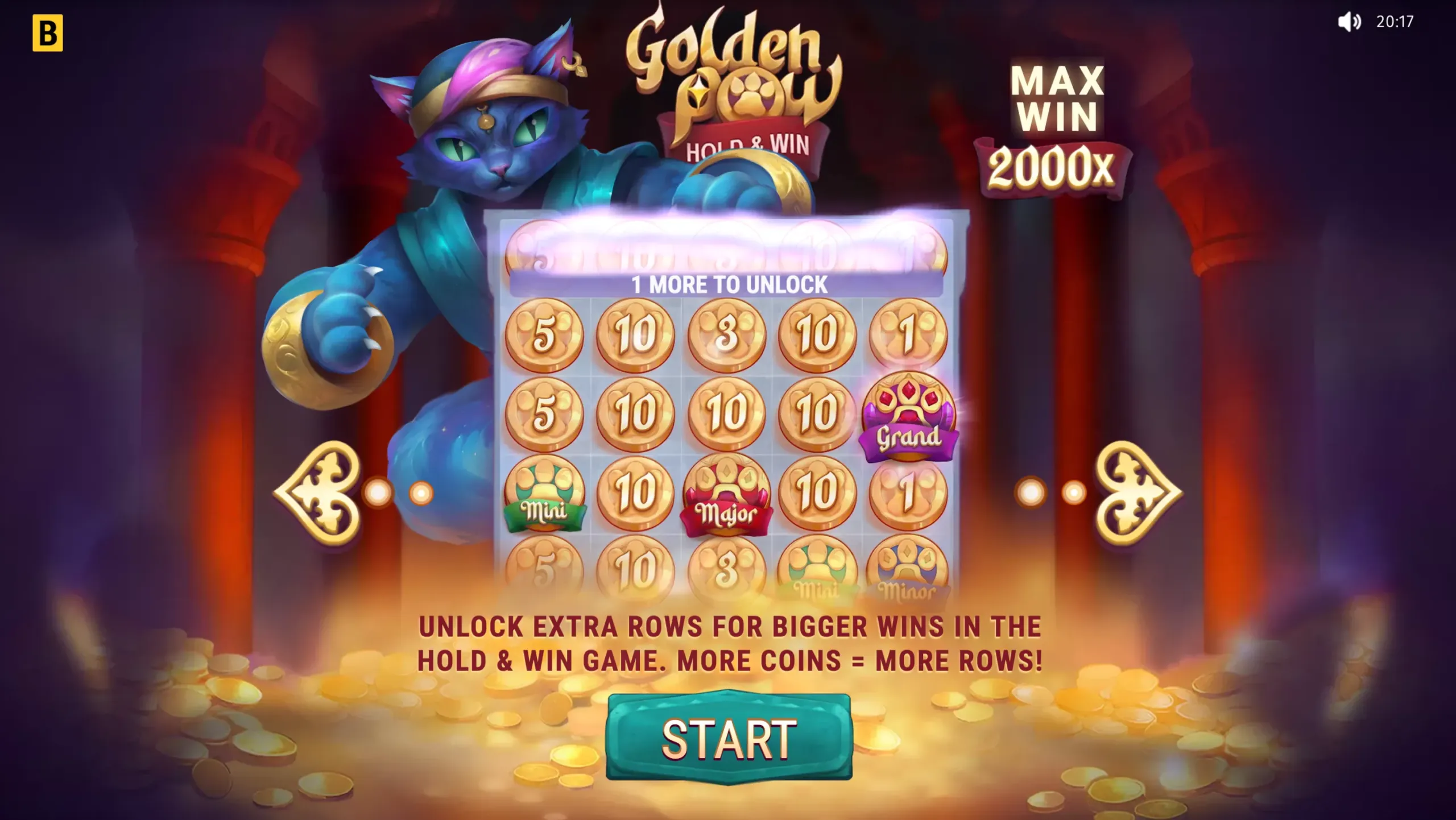 Golden Paw Hold And Win