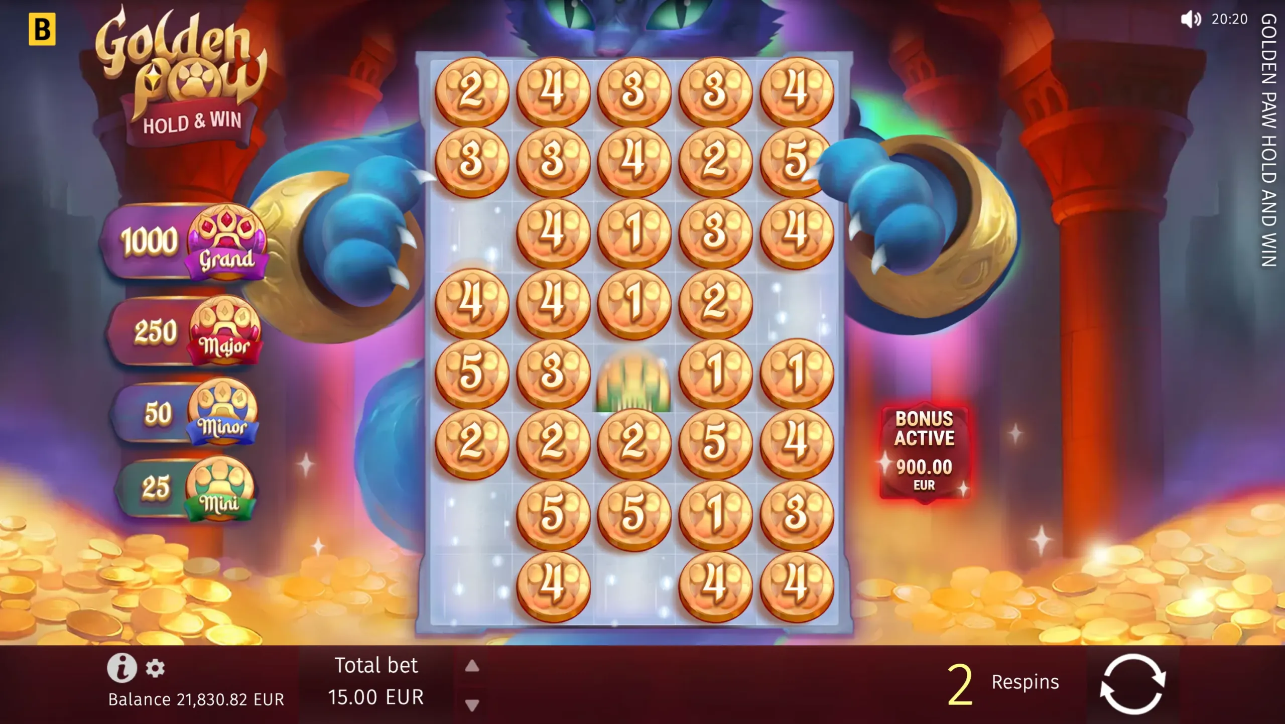 Golden Paw Hold And Win