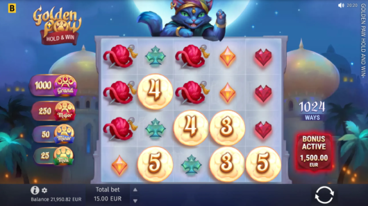 Golden Paw Hold And Win