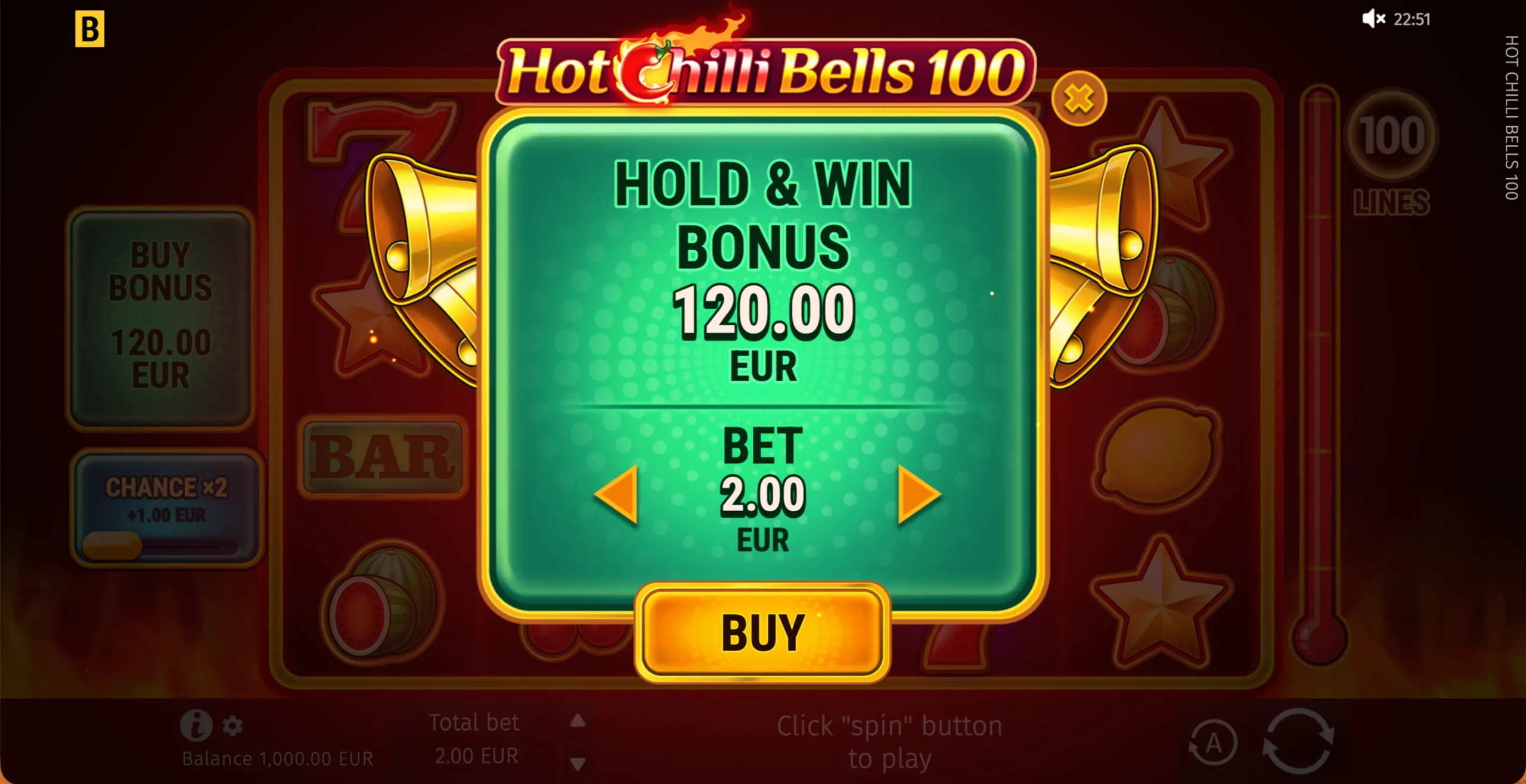 Hot Chilli 
Bells 100
