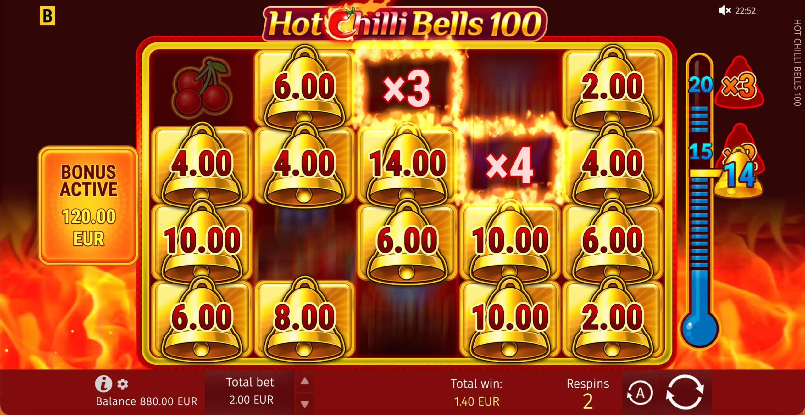 Hot Chilli 
Bells 100