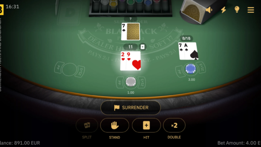 Surrender Multihand Blackjack