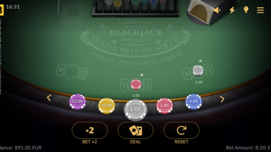 Surrender Multihand Blackjack