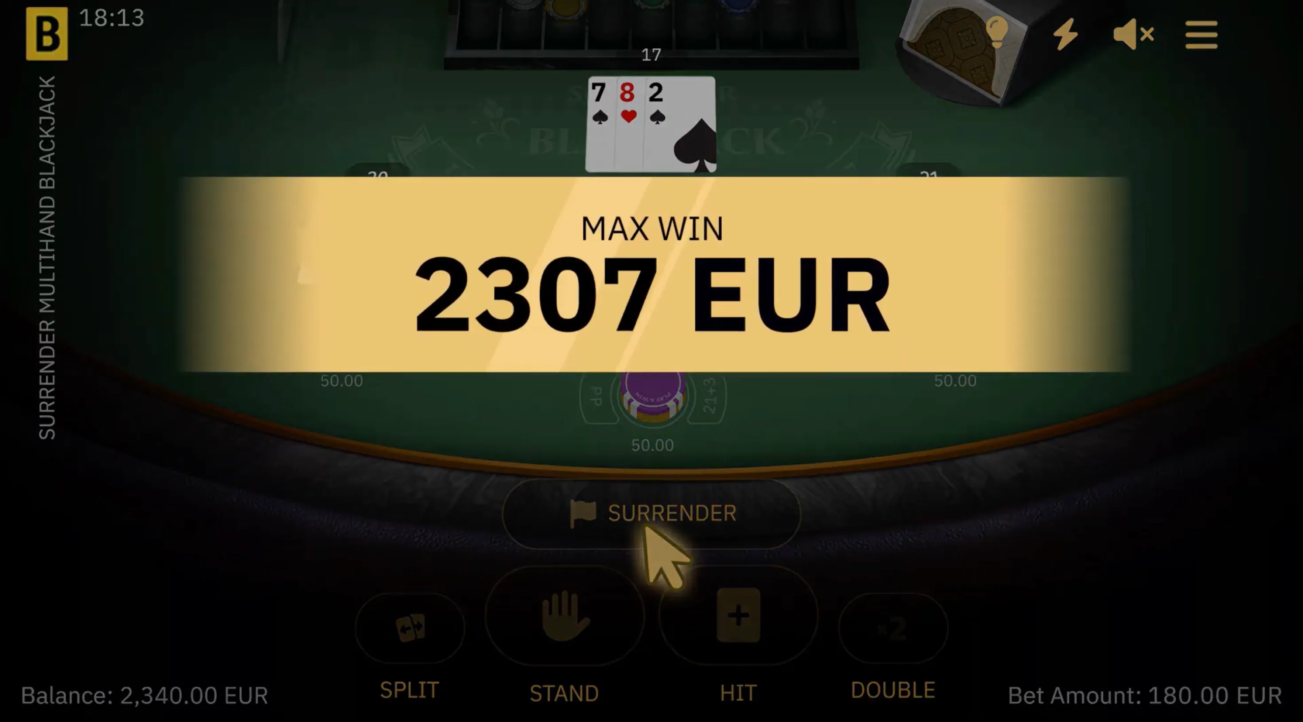 Surrender Multihand Blackjack