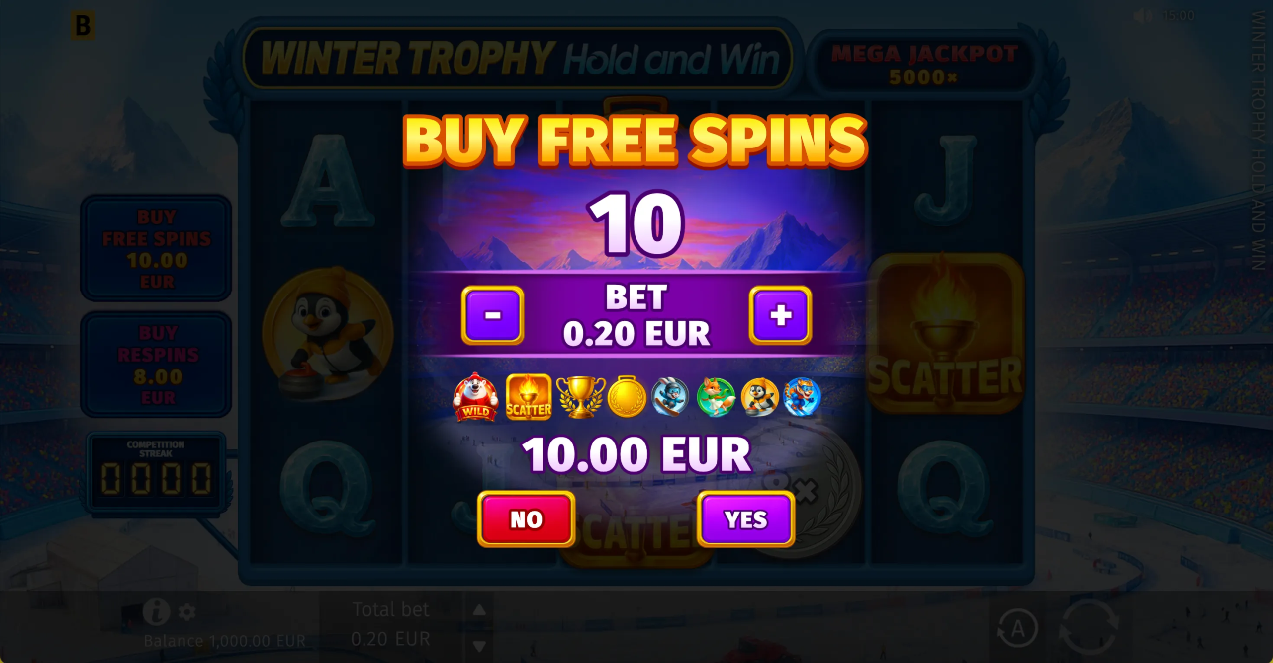 Winter Trophy Hold and Win